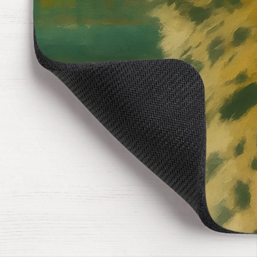 Sonnenlicht - Ruhender Leopard im Waldlicht Mousepad (Ecke)