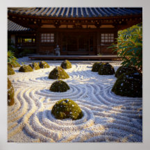 Sonnenlicht & Schatten - Raked Gravel Zen Garden