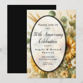 Sonnenlicht Sommersonnenblumen blühen Einladung (Vorne/Hinten)