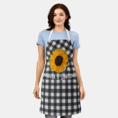 Sonnenlicht & Sonnenblumen Schürze (Getragen)