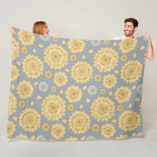 Sonnenlicht Stille II in Soft Blue Gray Fleecedecke (Beispiel)