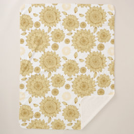 Sonnenlicht-Stille II in Weiß Sherpadecke