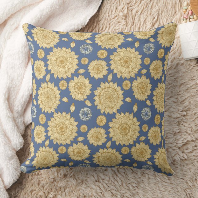 Sonnenlicht Stillstand II in Country Blue Kissen (Decke)