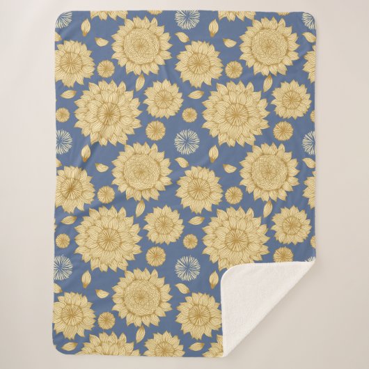 Sonnenlicht Stillstand II in Country Blue Sherpadecke (Vorderseite)