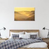 Sonnenlicht strahlt am Nebel Leinwanddruck (Insitu (Schlafzimmer))