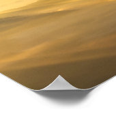 Sonnenlicht strahlt am Nebel Poster (Ecke)