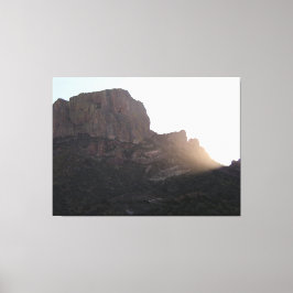 Sonnenlicht-Streaming über Casa Grande, BBNP, Texa Leinwanddruck