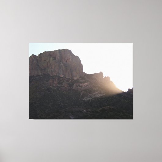 Sonnenlicht-Streaming über Casa Grande, BBNP, Texa Leinwanddruck (Vorderseite)