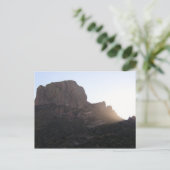 Sonnenlicht-Streaming über Casa Grande, BBNP, Texa Postkarte (Stehend Vorderseite)