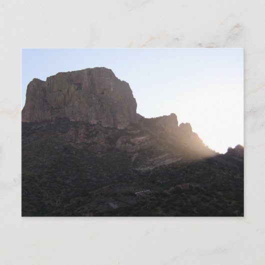 Sonnenlicht-Streaming über Casa Grande, BBNP, Texa Postkarte (Vorderseite)