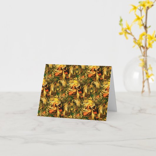 Sonnenlicht Tanzen.... Karte (Gelbe Blume)