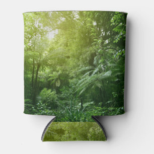 Sonnenlicht tropischen Dschungelbaum Baumkronen. Dosenkühler