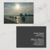 Sonnenlicht über Cardiff Bay Visitenkarte (Vorne/Hinten)