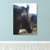 Sonnenlicht - überzogene Canvas Leinwanddruck (Insitu (Holzboden))