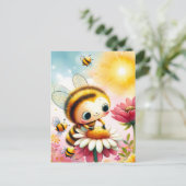 Sonnenlicht und Blüten Postkarte (Stehend Vorderseite)