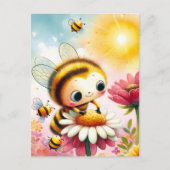 Sonnenlicht und Blüten Postkarte (Vorderseite)