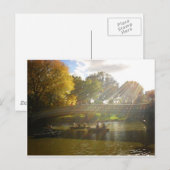 Sonnenlicht und Boote, Bow Bridge, Central Park Postkarte (Vorne/Hinten)