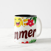 Sonnenlicht und Palmenbäume Tasse (VorderseiteRechts)