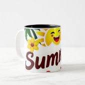 Sonnenlicht und Palmenbäume Tasse (Vorderseite Links)