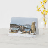 Sonnenlicht und Silos im Winter Karte (Gelbe Blume)