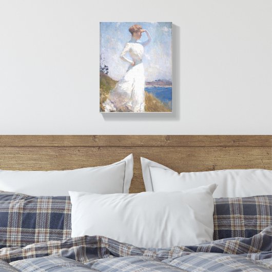 Sonnenlicht von Frank Weston Benson Canvas Print Leinwanddruck (Insitu (Schlafzimmer))