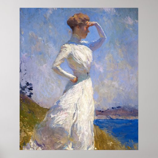 Sonnenlicht von Frank Weston Benson Poster (Vorne)