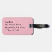 Sonnenlicht Wasserlilie Rosa Blumengarten Gepäckanhänger (Rückseite horizontal)