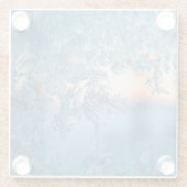 Sonnenlicht Winter Frost auf Glas Glasuntersetzer (Rückseite)