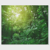 Sonnenlichtes Baumdach im tropischen Dschungel Geschenkpapier (Flach)