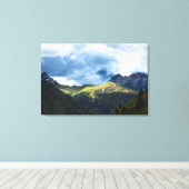 Sonnenlichtfeld nach Sturm Leinwanddruck (Insitu (Holzboden))