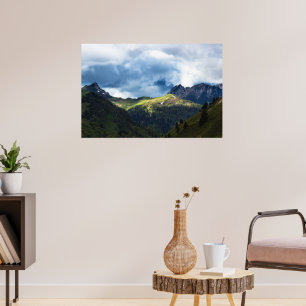 Sonnenlichtfeld nach Sturm Poster