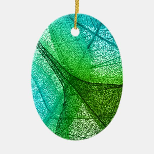 Sonnenlichtfilterung durch transparente Blätter Keramik Ornament (Vorne)