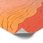 Sonnenlichtgipfel: Eine farbenfrohe Bergwelt Poster (Ecke)