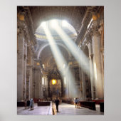 Sonnenlichtschirme strömen durch die Fenster Poster (Vorne)