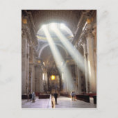 Sonnenlichtschirme strömen durch die Fenster Postkarte (Vorderseite)