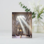 Sonnenlichtschirme strömen durch die Fenster Postkarte (Stehend Vorderseite)