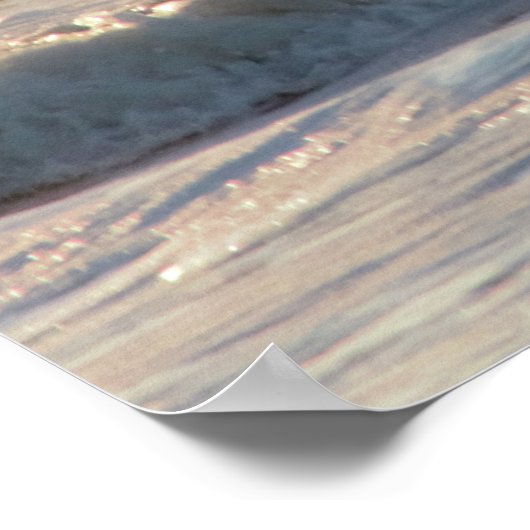 Sonnenlichtwellen Foto abstürzen Poster (Ecke)