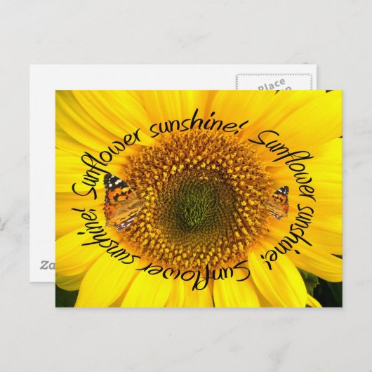 SONNENLIEGE ~ POstcard Postkarte (Vorne/Hinten)