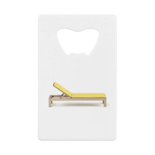 Sonnenliegen aus Holz mit Matratze Geldbeutel Flaschenöffner (Vorderseite)