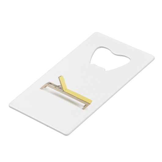 Sonnenliegen aus Holz mit Matratze Geldbeutel Flaschenöffner (Rückseite Schrägansicht)