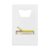 Sonnenliegen aus Holz mit Matratze Geldbeutel Flaschenöffner (Rückseite)