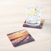 Sonnenliegen-Gezeitenpools Rechteckiger Pappuntersetzer (Vor Ort)