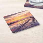 Sonnenliegen-Gezeitenpools Rechteckiger Pappuntersetzer (angewinkelt)