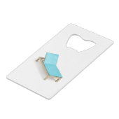 Sonnenliegen mit Matratze Geldbeutel Flaschenöffner (Vorderseite Schrägansicht)