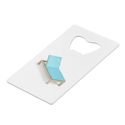 Sonnenliegen mit Matratze Geldbeutel Flaschenöffner (Vorderseite Schrägansicht)