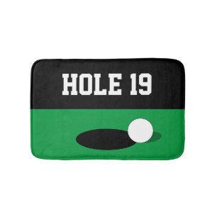 Sonnenloch 19 grüne Putt Badematte für Golfspieler