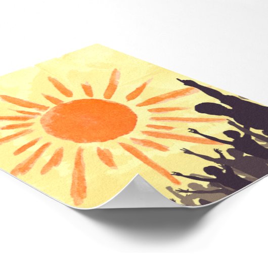 Sonnenmalerei Poster (Ecke)