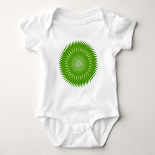 Sonnenmandala grün baby strampler