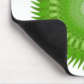 Sonnenmandala grün mousepad (Ecke)