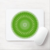 Sonnenmandala grün mousepad (Mit Mouse)